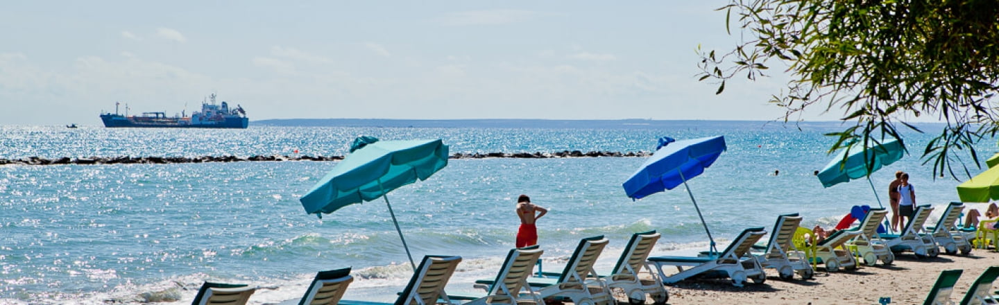 Dasoudi Beach in the center of Limassol 