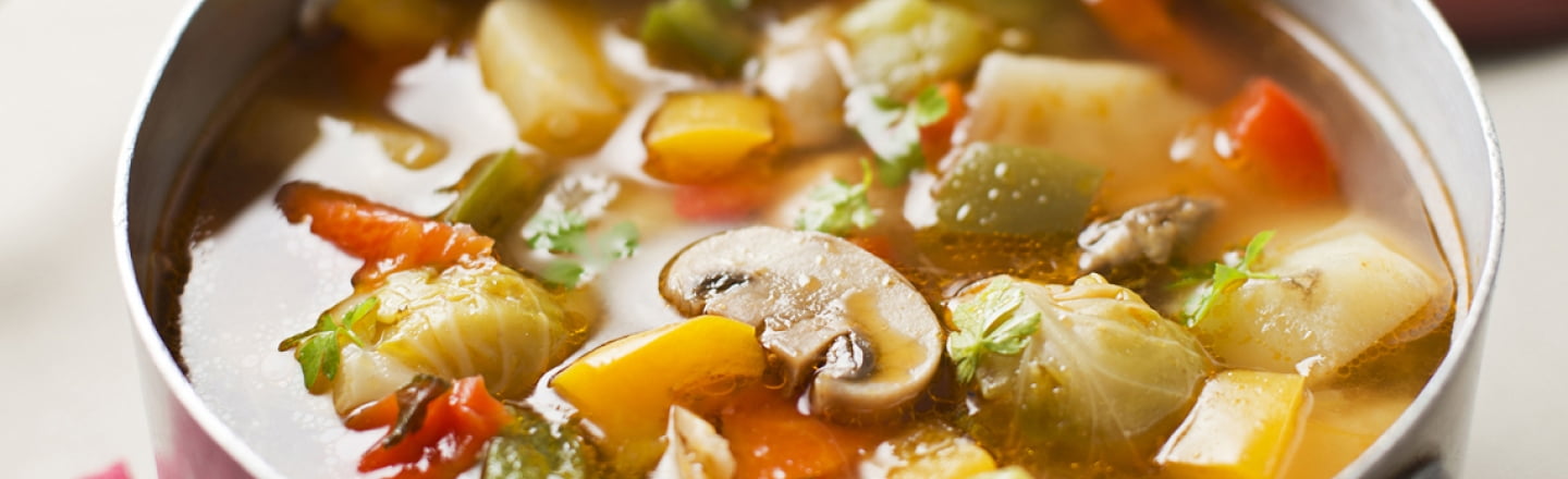 Celery and mushroom soup